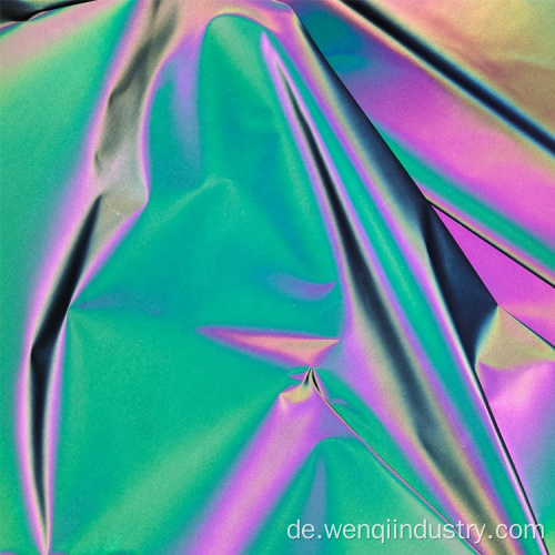 High Light Rainbow Reflective Fabric Stretch für Sportbekleidung